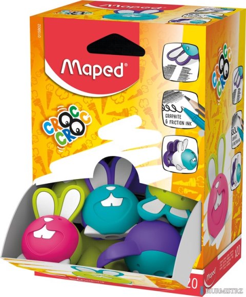 Gumka CROC CROC KRÓLIK mix kolorów 015802 MAPED Gumka CROC CROC KRÓLIK mix kolorów 015802 MAPED