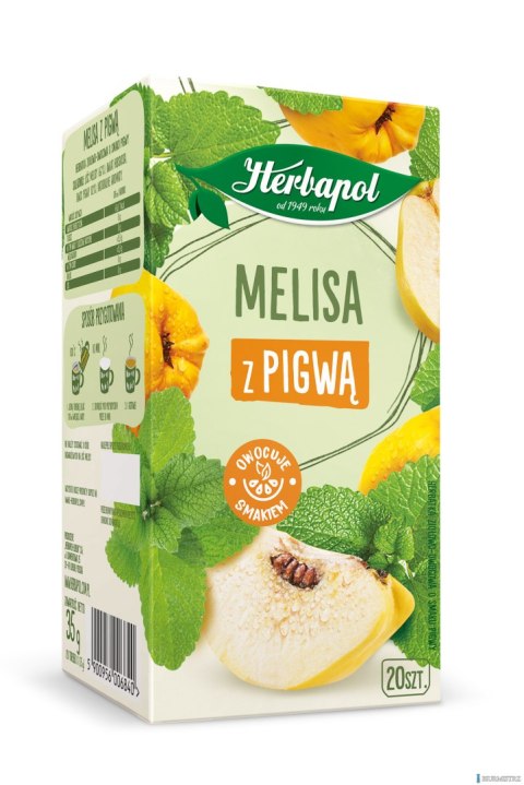 Herbata HERBAPOL ZIELNIK POLSKI Melisa z Pigwą (20 torebek) Herbata HERBAPOL ZIELNIK POLSKI Melisa z Pigwą (20 torebek)