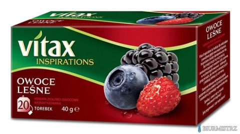 Herbata VITAX INSPIRATIONS OWOCE LEŚNE 20t*2g zawieszka Herbata VITAX INSPIRATIONS OWOCE LEŚNE 20t*2g zawieszka