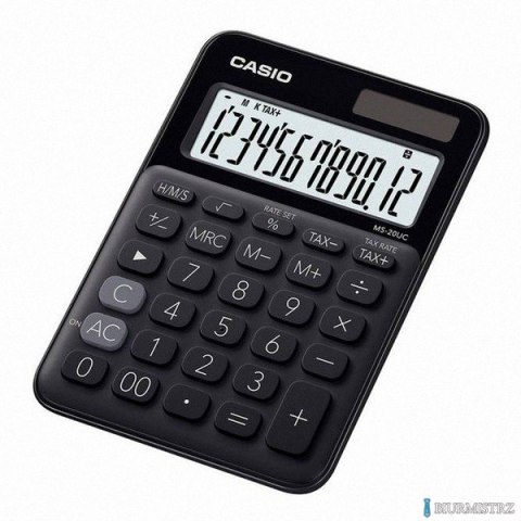 Kalkulator CASIO MS-20UC-BK BOX czarny Kalkulator CASIO MS-20UC-BK BOX czarny