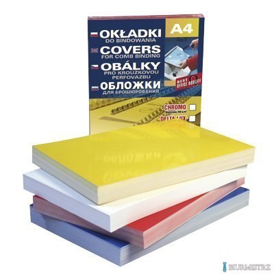 Karton CHROMOLUX biały A4 DOTTS 100 szt. okładki do bindowania Karton CHROMOLUX biały A4 DOTTS 100 szt. okładki do bindowania