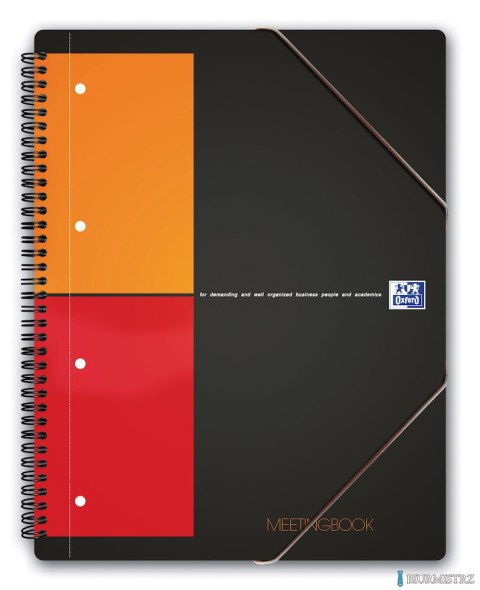 Kołonotatnik A4 80 kartek, kratka / tagi, INTERNATIONAL MEETINGBOOK, OXFORD, 100100362 Kołonotatnik A4 80 kartek, kratka / tagi, INTERNATIONAL MEETINGBOOK, OXFORD, 100100362
