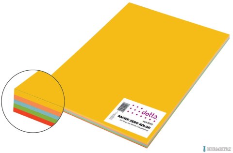 Papier xero A4 kolorowy DOTTS 80g (100) mix intensywny Papier xero A4 kolorowy DOTTS 80g (100) mix intensywny