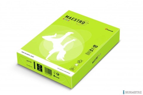Papier xero MAESTRO COLOR A4 80g NEOGN neonowy odcień zielony Papier xero MAESTRO COLOR A4 80g NEOGN neonowy odcień zielony