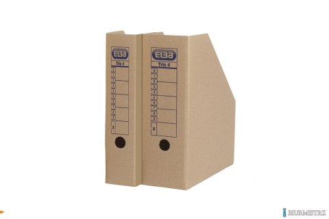 Pojemnik na czasopisma 7,5cm, ELBA TRIC 4, brązowy 100552611 Pojemnik na czasopisma 7,5cm, ELBA TRIC 4, brązowy 100552611