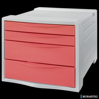 Pojemnik z szufladami Esselte ColourBreeze, koralowy 628457