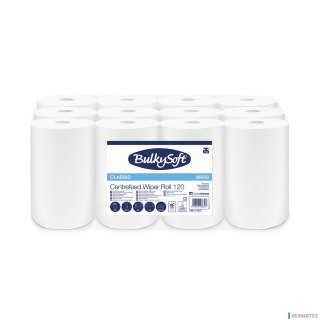 Ręcznik w roli mini centralnego dozowania (12rolek) biały, celuloza, 1w, 120m, CLASSIC, 96630 BULKYSOFT