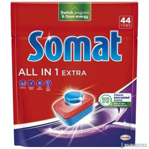 SOMAT Tabletki do zmywarki 44 szt. All in one Extra 09190 SOMAT Tabletki do zmywarki 44 szt. All in one Extra 09190