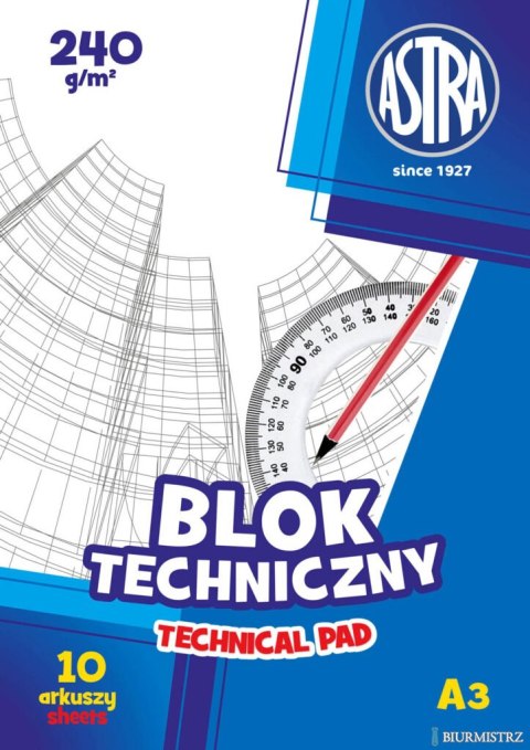 Blok techniczny ASTRAPAP A3 240g, 106119007 Blok techniczny ASTRAPAP A3 240g, 106119007