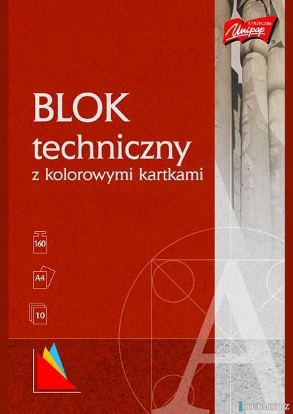 Blok techniczny kolor A4 10 kartek UNIPAP Blok techniczny kolor A4 10 kartek UNIPAP