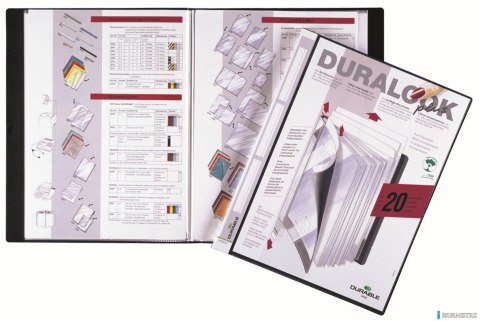 DURALOOK_ PLUS, album ofertowy 20 kieszonek PP czarny, DURABLE 243201 DURALOOK_ PLUS, album ofertowy 20 kieszonek PP czarny, DURABLE 243201