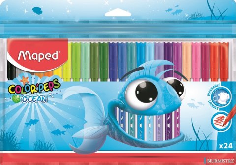 Flamastry COLORPEPS OCEAN 24 kolorów ETUI 845722 MAPED Flamastry COLORPEPS OCEAN 24 kolorów ETUI 845722 MAPED