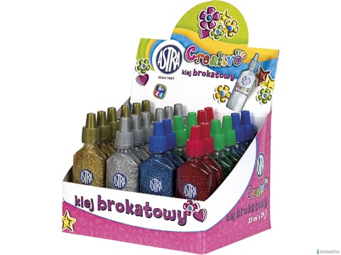Klej brokatowy 35 ml - display 24 sztuki ASTRA, 332114003 Klej brokatowy 35 ml - display 24 sztuki ASTRA, 332114003