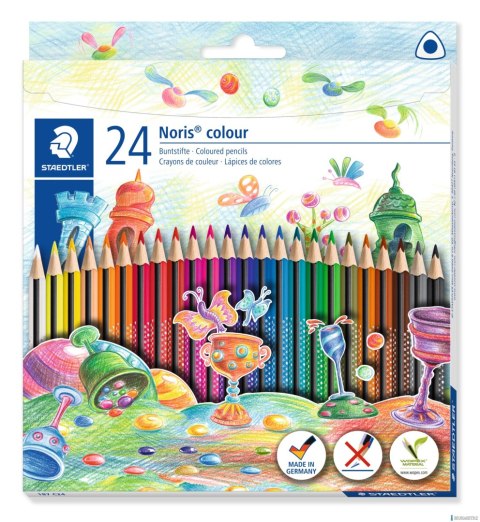 Kredki Noris colour, Wopex, trójkątne, 24 kol., Staedtler S 187 C24 Kredki Noris colour, Wopex, trójkątne, 24 kol., Staedtler S 187 C24