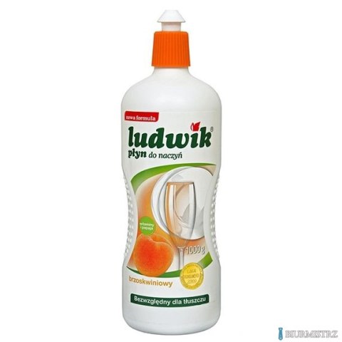 LUDWIK Płyn do mycia naczyń 900g brzoskwiniowy z lanoliną 28256 LUDWIK Płyn do mycia naczyń 900g brzoskwiniowy z lanoliną 28256