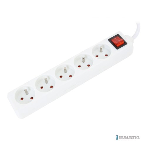 Listwa zasilająca z 5 gniazdami 5 m biała OMEGA OL5F5W (X) Listwa zasilająca z 5 gniazdami 5 m biała OMEGA OL5F5W (X)
