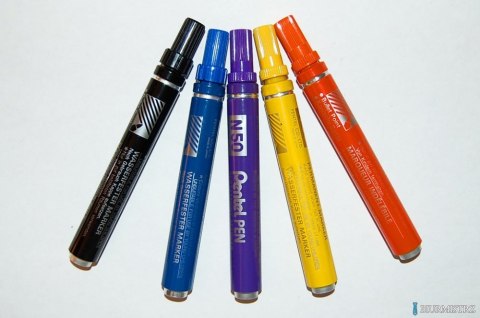 Marker permanentny N50 żółty okrągła końcówka PENTEL Marker permanentny N50 żółty okrągła końcówka PENTEL