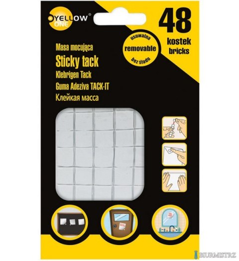 Masa mocująca YELLOW ONE 50g-48 kostek 125-1041 Masa mocująca YELLOW ONE 50g-48 kostek 125-1041