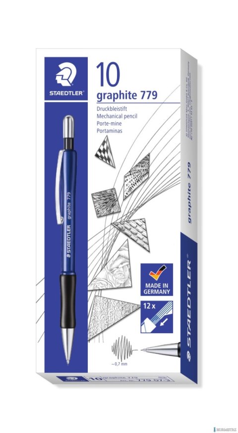 Ołówek automatyczny graphite, 0.7 mm, niebieska obudowa, Staedtler S 779 07-3 Ołówek automatyczny graphite, 0.7 mm, niebieska obudowa, Staedtler S 779 07-3