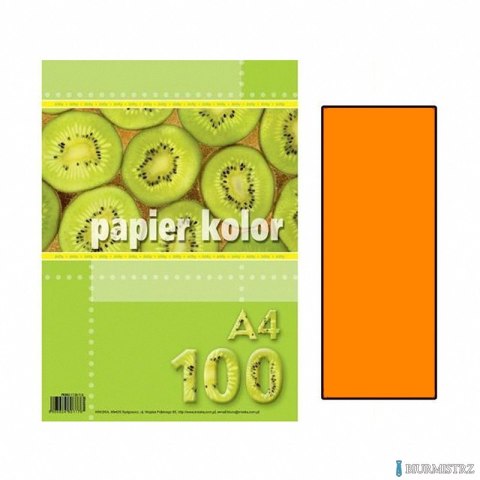 Papier xero A4-100 pomar. FLUO KRESKA Papier xero A4-100 pomar. FLUO KRESKA
