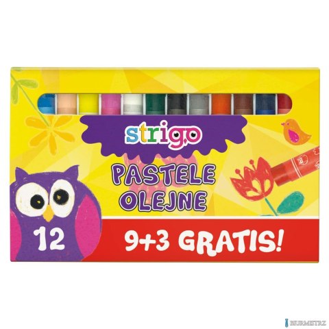 Pastele olejne 12 kolorów STRIGO SSC027 Pastele olejne 12 kolorów STRIGO SSC027