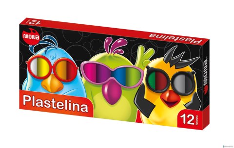 Plastelina MONA 12 kolorów 0043 ST.MAJEWSKI Plastelina MONA 12 kolorów 0043 ST.MAJEWSKI
