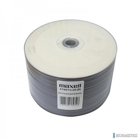 Płyta MAXELL DVD-R 4.7GB 16x (50szt) PRINTABLE, white, do nadruku, SP shrink, bulk 276010 Płyta MAXELL DVD-R 4.7GB 16x (50szt) PRINTABLE, white, do nadruku, SP shrink, bulk 276010