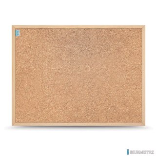 Tablica korkowa MEMOBE SMART, rama drewniana, 90x60 cm