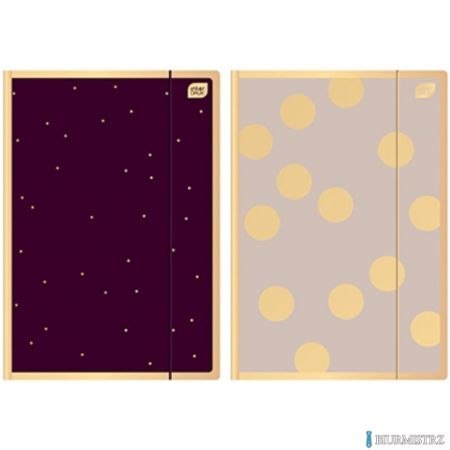 Teczka A4+ z gumką SATIN GOLD INTRDRUK Teczka A4+ z gumką SATIN GOLD INTRDRUK