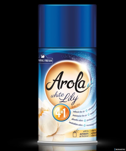 Wkład do odświeżacza AROLA 250ml biała lilia GENERAL FRESH Wkład do odświeżacza AROLA 250ml biała lilia GENERAL FRESH