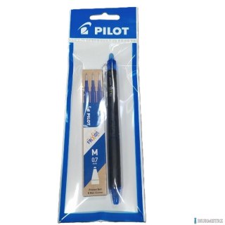 Wkład zestaw FRIXION niebieski (3) + długopis mix PILOT