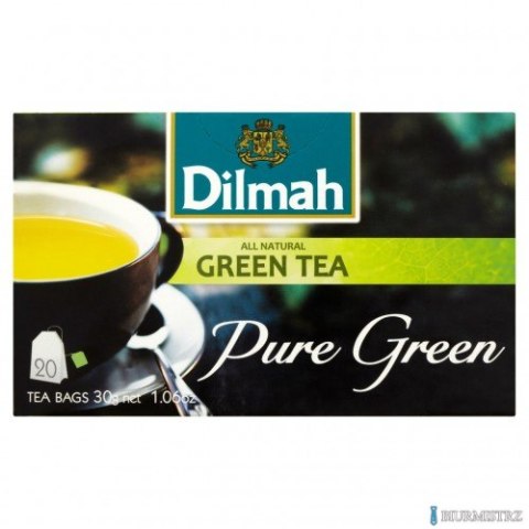 Herbata DILMAH PURE GREEN TEA ekspresowa (20 torebek) 1,5g zielona Herbata DILMAH PURE GREEN TEA ekspresowa (20 torebek) 1,5g zielona