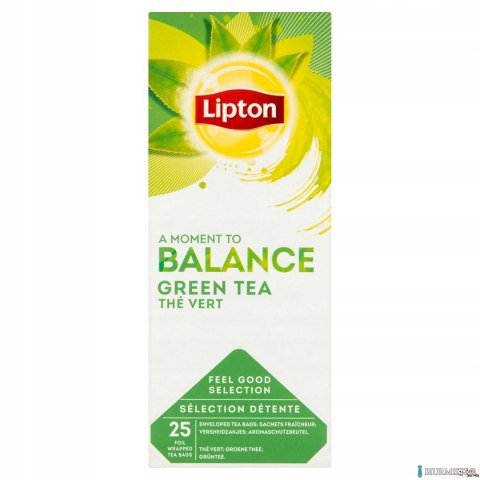 Herbata LIPTON BALANCE Green Tea Pure (25 kopert fol.) Herbata LIPTON BALANCE Green Tea Pure (25 kopert fol.)