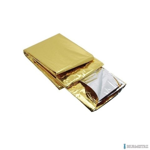 Koc ratunkowy sre-złoty 220x160cm (X) TERMICZNY Koc ratunkowy sre-złoty 220x160cm (X) TERMICZNY
