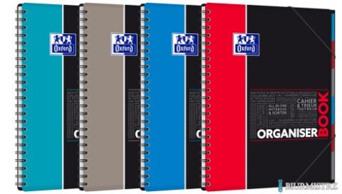 Kołonotatnik A4 80 kartek, kratka / tagi, STUDENT ORGANISERBOOK, OXFORD, 400019524 Kołonotatnik A4 80 kartek, kratka / tagi, STUDENT ORGANISERBOOK, OXFORD, 400019524