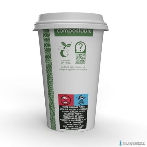 Kubki papierowe Green Leaf 450 ml op 50 szt. LV-16-GR Kubki papierowe Green Leaf 450 ml op 50 szt. LV-16-GR