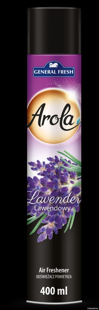 Odświeżacz powietrza AROLA Spray 400ml lawenda GENERAL FRESH Odświeżacz powietrza AROLA Spray 400ml lawenda GENERAL FRESH