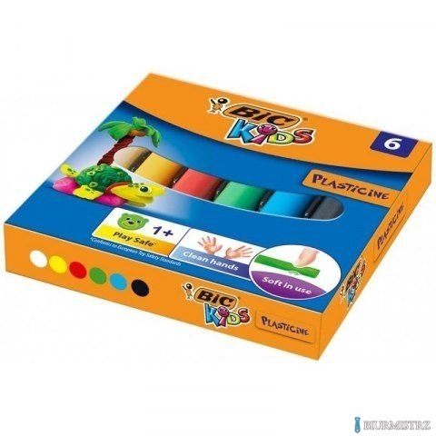 Plastelina 6 kolorów 947712 BIC, 947712 Plastelina 6 kolorów 947712 BIC, 947712