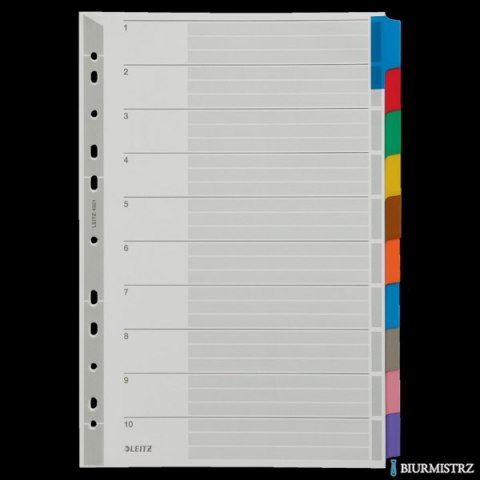 Przekładki z kartonu A4 Leitz, 10 kart 43210000 Przekładki z kartonu A4 Leitz, 10 kart 43210000