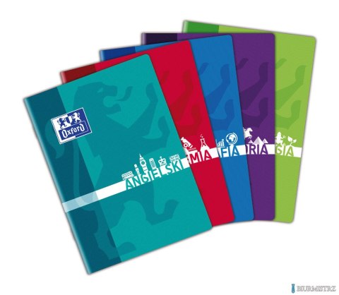Zeszyt A5 60k, kratka z marginesem, OXFORD, geografia 400092592 (X) Zeszyt A5 60k, kratka z marginesem, OXFORD, geografia 400092592 (X)