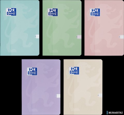 Zeszyt Oxford Touch Pastelowy A4 60 kartek 90 g kratka 5x5 mm 400175353 Zeszyt Oxford Touch Pastelowy A4 60 kartek 90 g kratka 5x5 mm 400175353