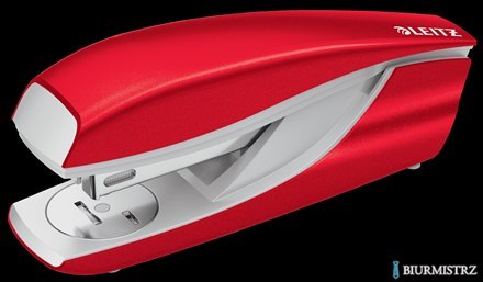 Zszywacz średni metalowy Leitz WOW, czerwony, 10 lat gwarancji, 30 kartek 55021026 Zszywacz średni metalowy Leitz WOW, czerwony, 10 lat gwarancji, 30 kartek 55021026